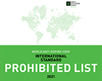 Prohibited List WADA - January 2022